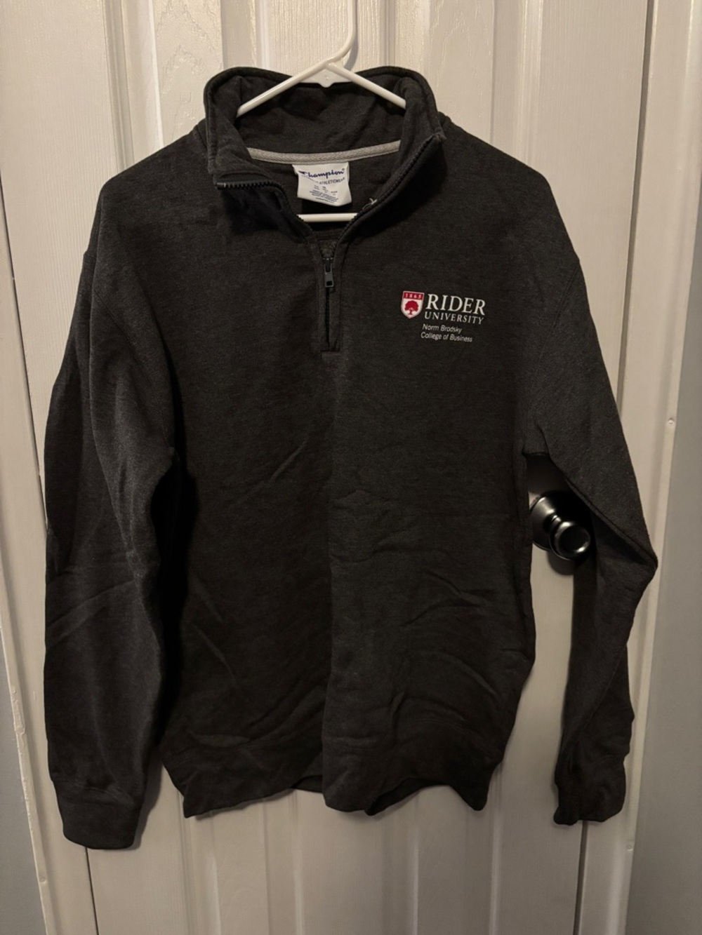 Champion Black Rider University Quarter-Zip Pullover